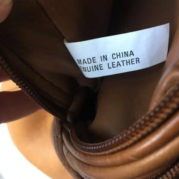 Tignanello Tan Leather Magnetic Closure Backpack - Picture 10 of 15